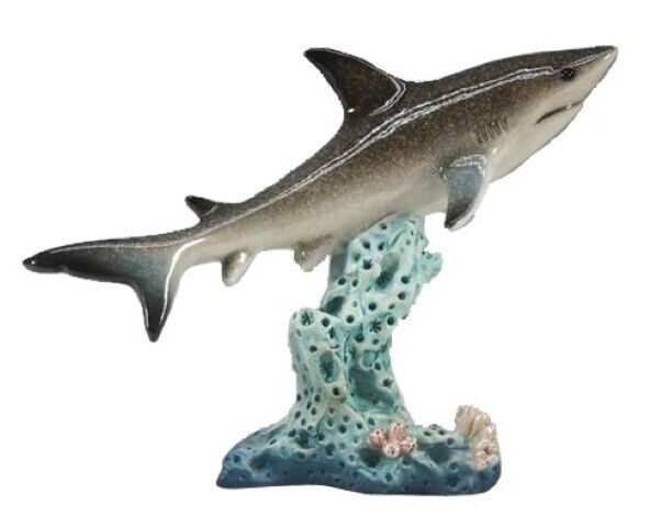 6.5"h Shark On Coral Statue Fantasy Decoration Figurine