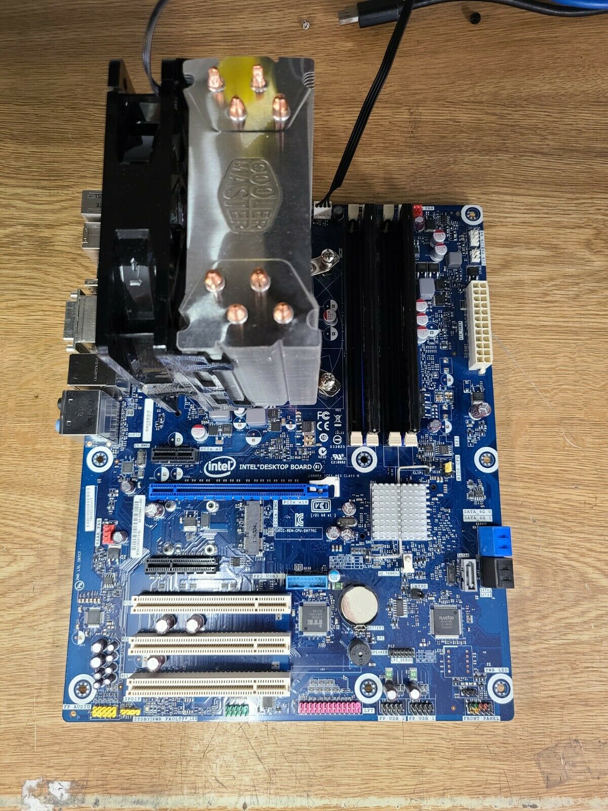 Intel Dh77kc Desktop Motherboard + Intel I5-3470 Cpu & Cooler + 16gb Ddr3 Ram J