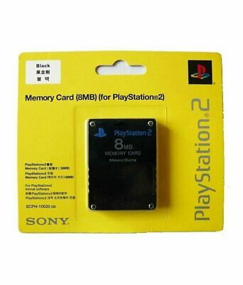 8mb Memory Card For Sony Playstation 2 Ps2 Brand New & Factory Sealed
