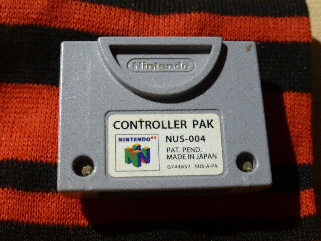 Official Nintendo 64 Memory Card *n64* Controller Pak Nus-004 Oem Authentic